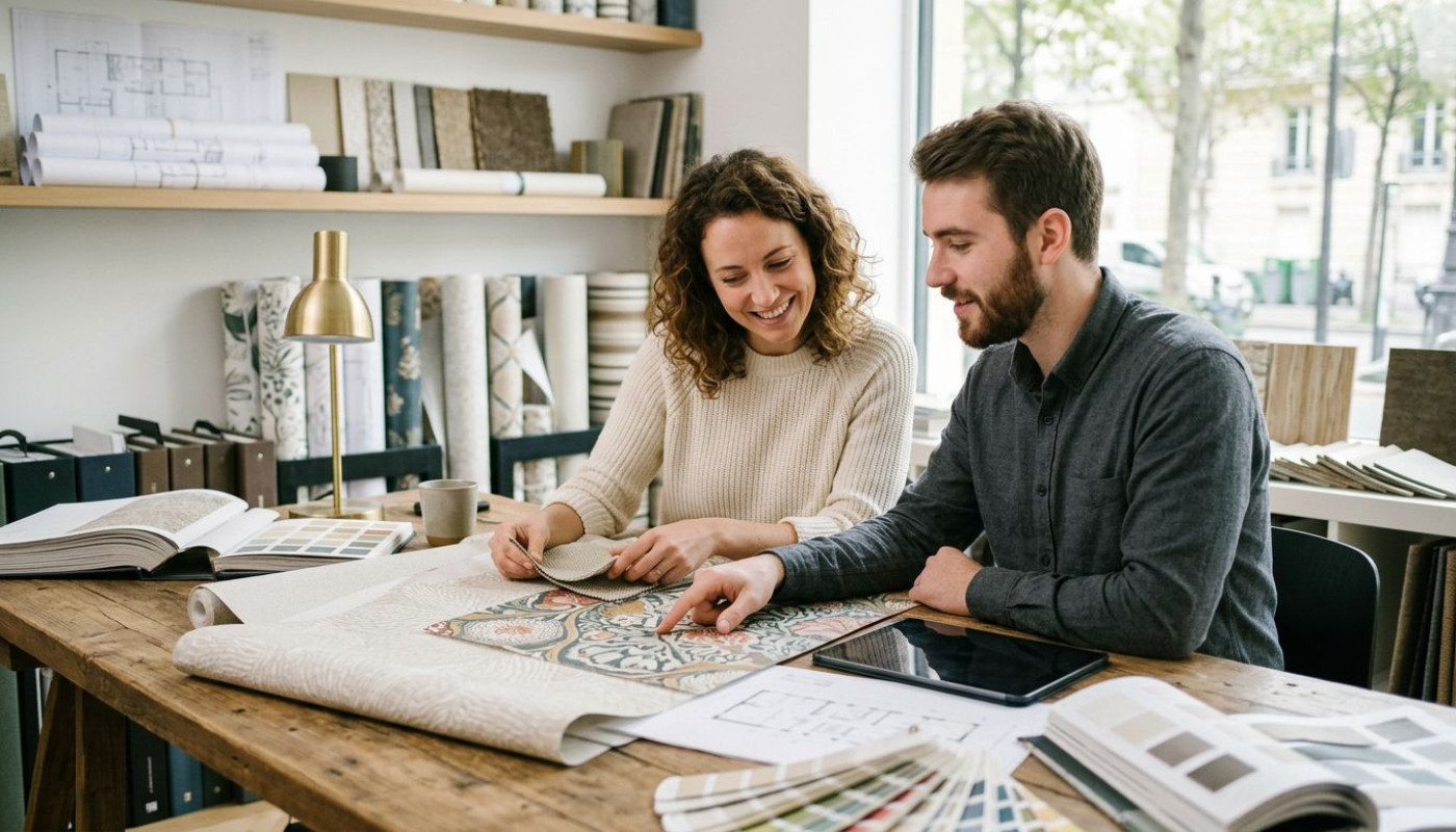 Quel rôle joue le service client dans la personnalisation du papier peint sur mesure ?
